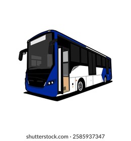 vector illustration city bus transportation