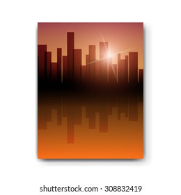 Vector Illustration of a City Design Template