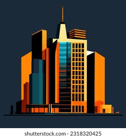 vector illustration of city icon