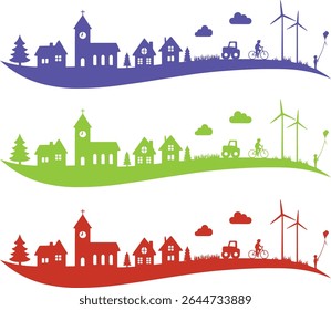 Vektorgrafik der Stadtlandschaft