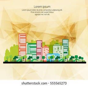 Vector illustration of city landscape