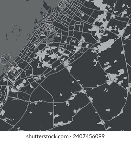 Vector illustration City map of Dubai. 