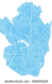 Vector Illustration City Map Of Yekaterinburg. 