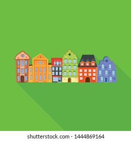 Vector illustration of city and polish logo. Collection of city and castle stock vector illustration.