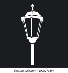 Vector illustration city street lantern
