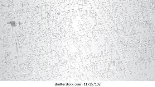 Vector illustration of a cityscape.