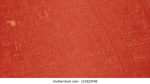 Vector illustration of a cityscape.