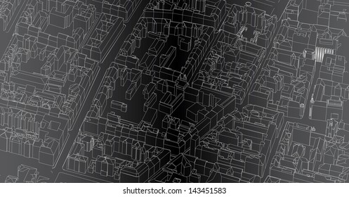 Vector illustration of cityscape.