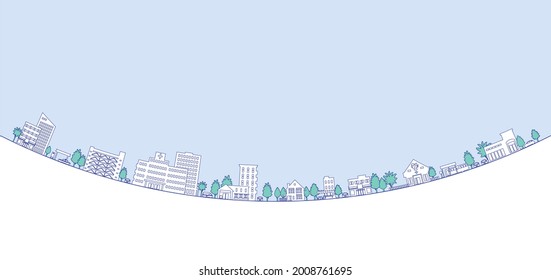Vector illustration of cityscape. Vector illustration of building.