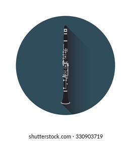 Vector illustration of clarinet