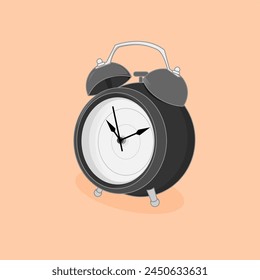 Vector illustration of a classic alarm clock