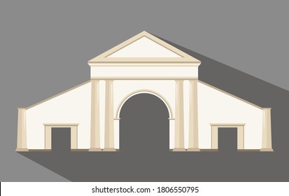 Vector illustration of classic arch