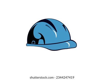 Vector illustration of classic cap in blue color
