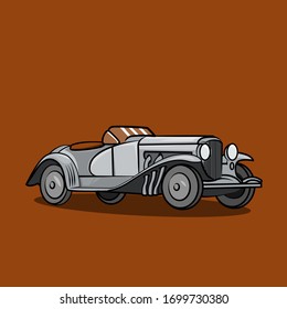 
ilustración vectorial de un coche clásico