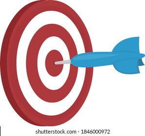 Vector illustration of classic darts game emoticon