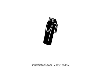 Ilustración vectorial de una afeitadora eléctrica clásica sobre un fondo blanco	