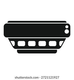 Ilustración vectorial de una silueta de dispositivo electrónico clásico sobre un fondo blanco