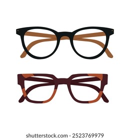 vector illustration of Classic Eyewear Frames