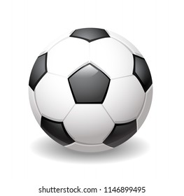 vector illustration of classic football ball