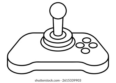 Vector illustration of a classic game controller.