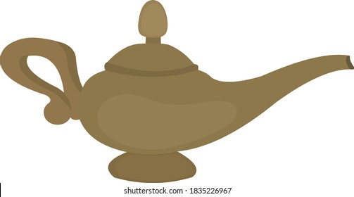 Vector illustration of a classic genie lamp