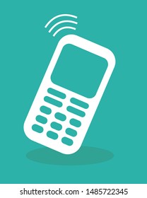vector illustration of a classic mobile phone