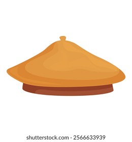 Vector illustration of a classic moroccan tagine, a staple in north african cuisine