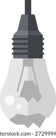 Eine Vektorgrafik einer klassischen Phuse Glühbirne mit einem birnenförmigen Glas, Edison Schraubenbasis und sichtbarem Filament. Stellt Ideen, Kreativität, Innovation und Energieeffizienz dar. Geeignet für Design-, Geschäfts-, Bildungs- und Technologieprojekte.