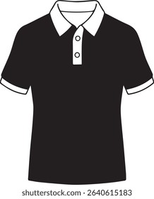 Vector Illustration of a Classic Polo Shirt Icon 