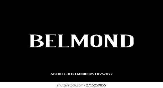Vector illustration of classic serif display style alphabet letters with elegant, luxurious and classy characters.