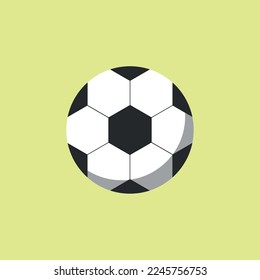 Vector illustration of classic soccer ball icon.