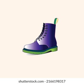 Vector illustration of an classic and  super popular boots