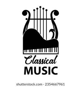 Vector Illustration Classical Music Logo