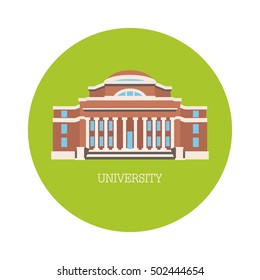 Vector illustration of classical university building