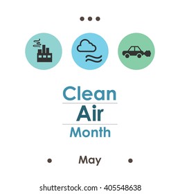 Vector Illustration / Clean Air Month