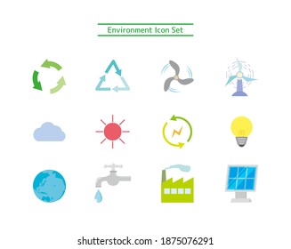 Vector illustration of clean energy.
Wind power generation. Solar power generation