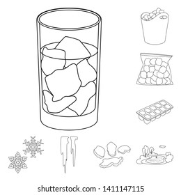 Vector illustration of clean  and wet  symbol. Collection of clean  and purity stock vector illustration.