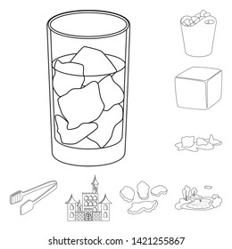 Vector illustration of clean  and wet  symbol. Collection of clean  and purity stock vector illustration.