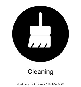 Icono de limpieza vectorial. Para la barra de notificación de teléfonos móviles.