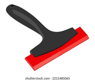 Vector Illustration Cleaning Scraper Shovels Tile Gap Filling Tool Grout Scraper isolated on white background.
Carpentry hand tools with plastic handle
