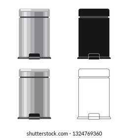Vector illustration of cleaning and service icon. Collection of cleaning and household vector icon for stock.
