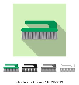 Vector illustration of cleaning and service logo. Set of cleaning and household stock vector illustration.