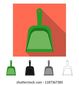 Vector illustration of cleaning and service symbol. Collection of cleaning and household vector icon for stock.