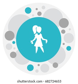 Vector Illustration Of Cleanup Symbol On Beauty Housewife Icon. Premium Quality Isolated Chores Element In Trendy Flat Style.