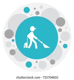 Vector Illustration Of Cleanup Symbol On Chemical Cleaning Icon. Premium Quality Isolated Disinfection Element In Trendy Flat Style.