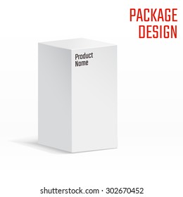 Vector Illustration of Clear Craft Box for Design, Website, Background, Banner.
Retail Folding package Template. Fold pack Blank for your brand on it