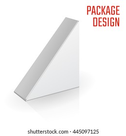 Vector Illustration of Clear Craft Box for Design, Website, Background, Banner. Retail Folding package Template. Fold pack Blank for your brand on it
