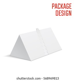 Vector Illustration of Clear Craft Box for Design, Website, Background, Banner. Retail Folding package Template. Fold pack Blank for your brand on it