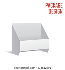 Vector Illustration of Clear Craft Box for Design, Website, Background, Banner. Retail Folding package Template. Fold pack Blank for your brand on it