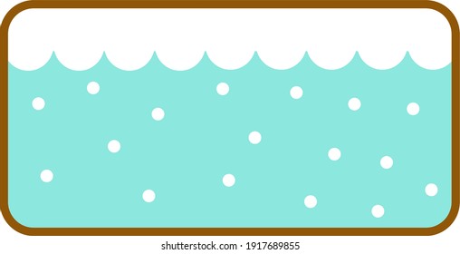 vector illustration of clear water